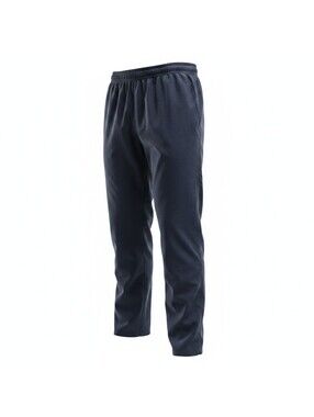 Jerzees Track Pants Mens Medium Navy Mesh Lined Zip Ankle Pockets
